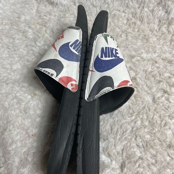 Nike Mens Benassi logo Print Slides sandals SZ11 - Picture 6 of 11